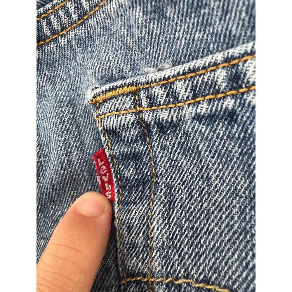 VTG Levis 501 Jeans Mens Sz 36x34 Medium Wash Button Fly Straight Leg 90s - Picture 12 of 14